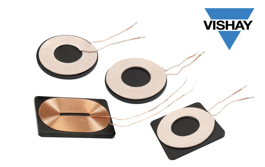 Vishay Intertechnology Wireless Charging Tx and Rx Coils Provide Moisture Resistance Up to 90 % RH in a Reduced Footprint